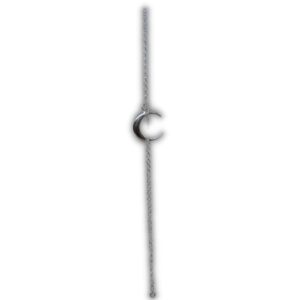 Pulseira em Prata pingente de Lua