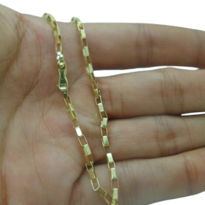 Tenjoias - Corrente Caixote em ouro 0750.