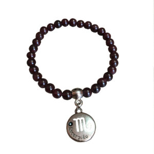 Pulseira Signos - Escorpião (Granada) - Tenjoias.