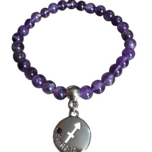 Pulseira Signos - Sargitário (Ametista) - Tenjoias.