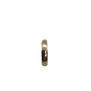 Aliança em ouro meia-cana 4mm 4gr