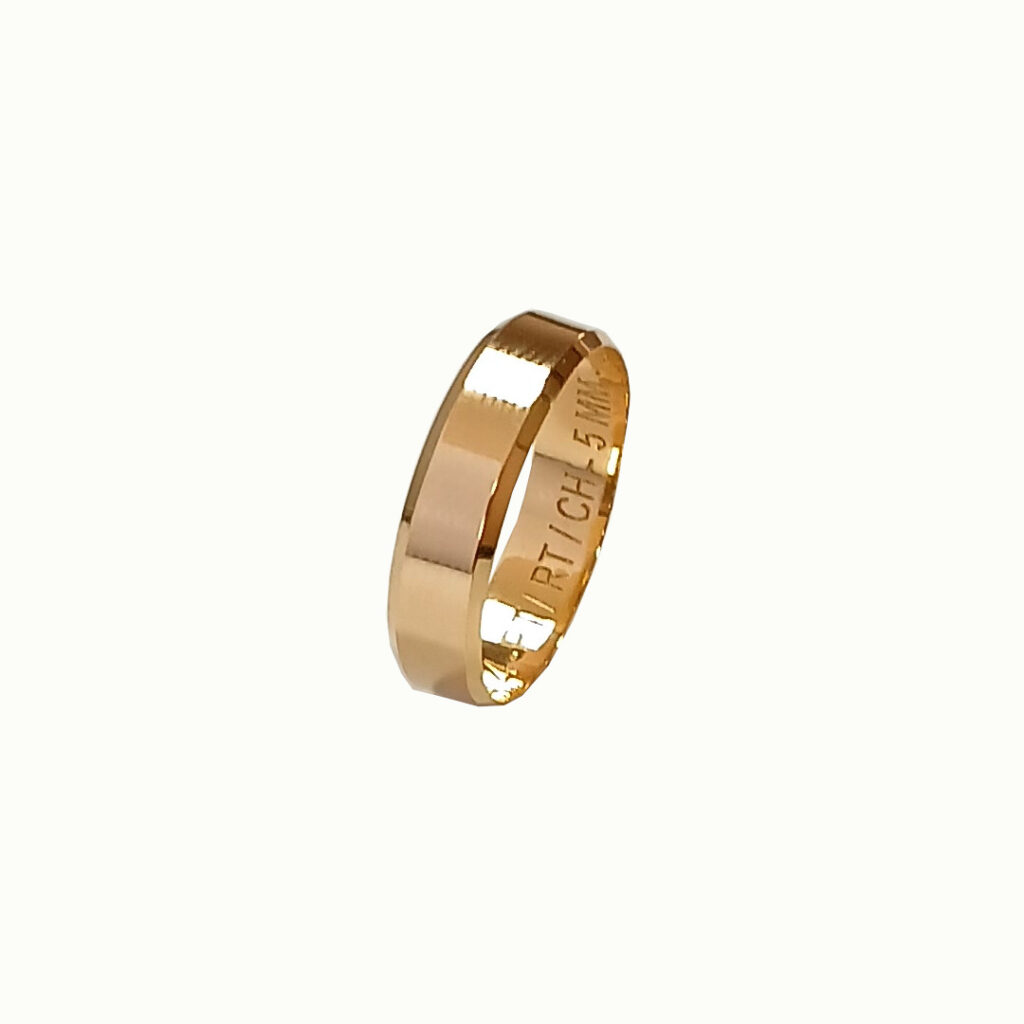 Aliança em ouro Reta 4mm